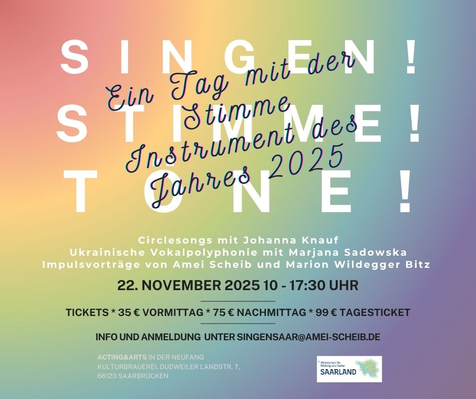 Singen, Stimme, Töne